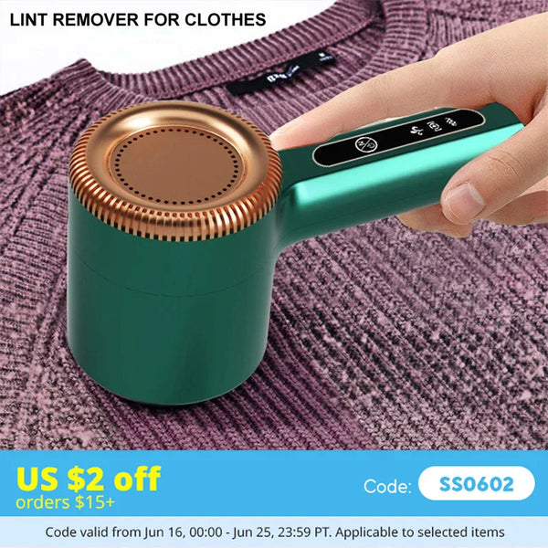 Fabric Fresh Pro Lint Remover – Rechargeable Portable Fabric Shaver for Clothes, Sweaters & Sofas